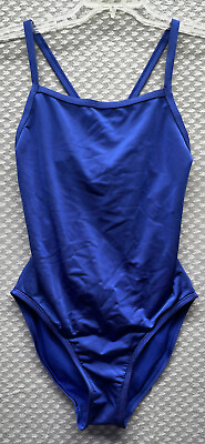 #ad Women’s Blue Athletic Style one piece swimsuit size 8 $14.99