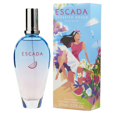 #ad Escada Sorbetto Rosso by Escada 3.3 3.4 oz EDT Perfume for Women New In Box $29.74