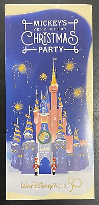 2022 Walt Disney World Mickey#x27;s Very Merry Christmas Party Map BONUS MK Map $4.99