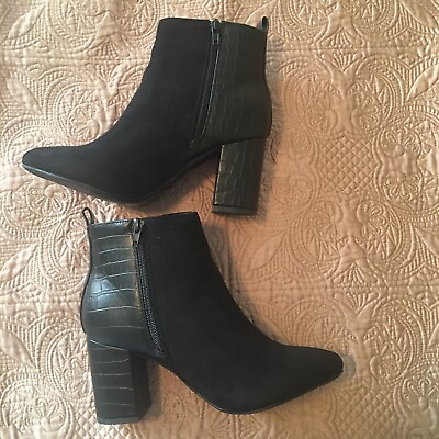 #ad #ad NEW* Womans black ankle booties size 7.5 $20.00