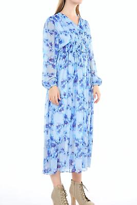 #ad Beulahstyle blue floral maxi for women size L $59.00