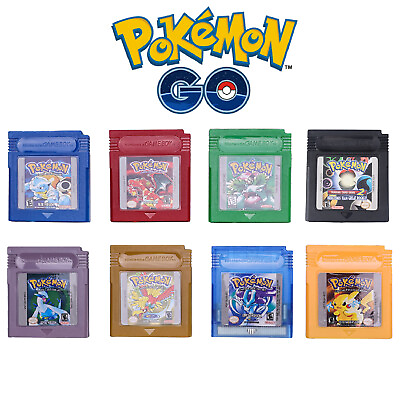 Pokemon Game Crystal Red Yellow Blue Green Gold Silver Trading Card Game 2 GBC $114.99