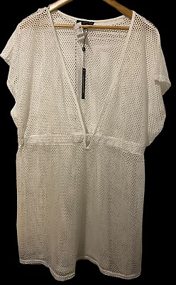 #ad #ad 3x white netted swim cover nwt Club Collection beach cruise vacation $21.99