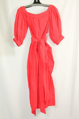 #ad Carolina Herrera Red Off Shoulder Puff Sleeve Ruched Dress #4 $1890 $174.99