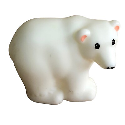 FISHER PRICE Little People White Polar Bear Zoo Animal Replacement Figure Only $4.95
