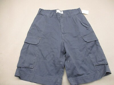 #ad #ad NWT NORDSTROM Size 30 Mens Blue 100% Cotton Zip Fly Pockets Cargo Shorts 271 $10.00