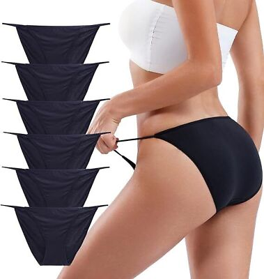 #ad 6 Pcs Womens Sexy Bikini Panties String Thongs High Leg Lingeries Underwear New $19.55