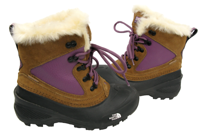 #ad The North Face Shellista Purple Waterproof Sherpa Lined Snow Boots Womens 5 $39.99