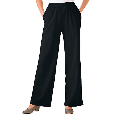 #ad #ad Woman Within Women#x27;s Plus Size Tall 7 Day Knit Wide Leg Pant $30.78