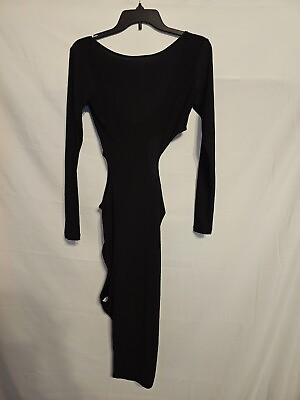 #ad Rethm Low Cut Back Asymmetrical Dress Casual Dress Party Dress Long Sleeve Sz Xs $20.00