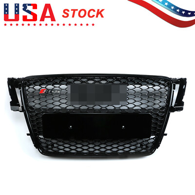 HONEYCOMB SPORT MESH RS5 STYLE HEX GRILLE GRILL BLACK FOR 08 12 AUDI A5 S5 B8 8T $194.75