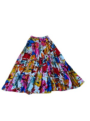 #ad Cupio Women Skirt Long Yellow Light Flowy Casual Maxi Skirt Ladies Summer Wear S $37.00