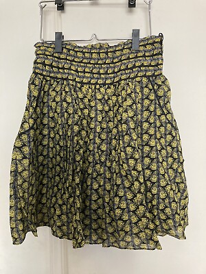 #ad Anthropologie Skirt Lil Butterfly Print Skirt Size 0 New $29.00