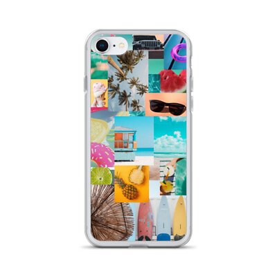 #ad Tropical Dream iPhone Case: Embrace Summer with Our Cute Paradise Collage Design $20.00