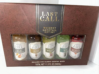 #ad Last Call Whiskey Cocktail Gift Set 5 Count Mixes Mixers $13.87