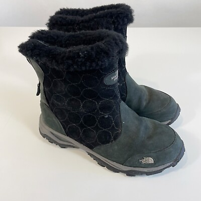 #ad The North Face Womens Primaloft Waterproof Snow Hiking Boots Black 6.5 Fur Trim $47.77
