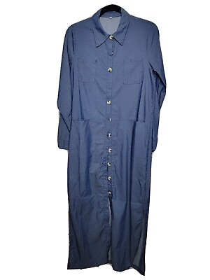 Denim T Shirt Dress Long Sleeve Maxi Dresses for Women Plus Size with... $15.40
