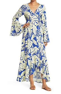#ad Gorgeous Maaji Skykline Amelia M Or L Wrap Swimsuit Cover Up Kimono Tropical New $95.00
