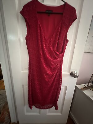 #ad Holiday red cocktail dress size 14 $20.00