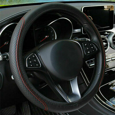 For Toyota Car SUV 15#x27;#x27; Leather Steering Wheel Cover Breathable Anti Slip Wrap $8.99