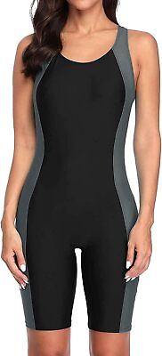 #ad CharmLeaks Boyleg Swimsuits for Women One Piece Training Swimwear Bathing Suit $71.15