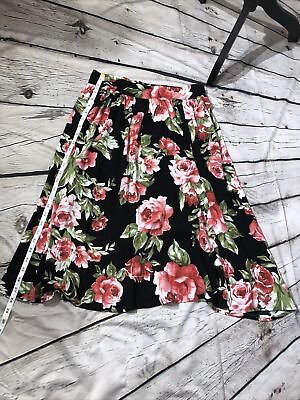 Floral Forever21 knee length Boho skirt size Medium $11.24