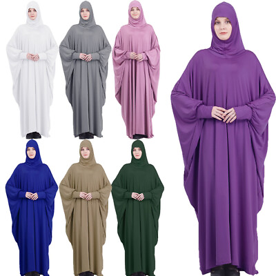 #ad Ramadan Muslim Women Long Maxi Dress Abaya Islamic Prayer Robe Kaftan Arab $27.97