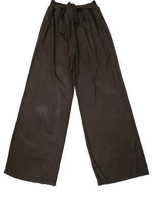 Surf Style Resort Womens Black Sheer Pants With Built In Shorts Large $9.99