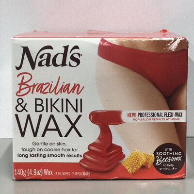 #ad Nads Brazilian amp; Bikini Wax Made with Beeswax Hypoallergenic Formula 4.9 Ounce $15.88