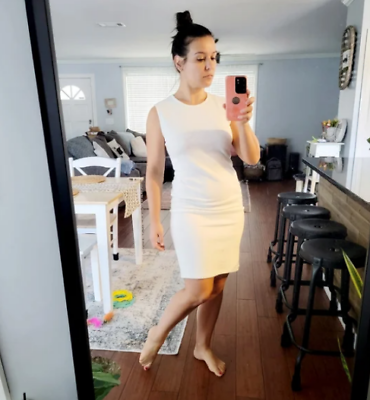 #ad NWOT Forever 21 Size S White Elastic Tube Mini Dress $11.00