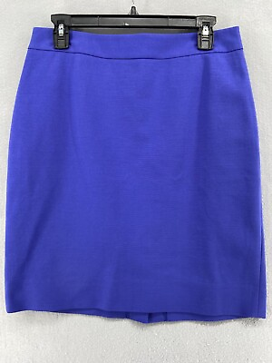 #ad KATE SPADE Skirt Women’s Sz 10 Pencil Blue Purple Gold Zipper Skirt The Rules $13.30