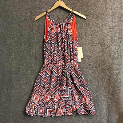 #ad Dillards Women#x27;s Size Medium Dress Sleeveless Geometric Design Multicolor NWT $12.99
