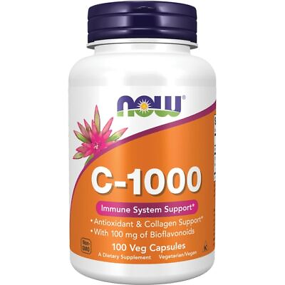 #ad NOW Foods C 1000 1000 mg 100 Veg Caps $10.63