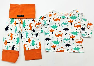Great Dawanda Baby Handmade Dino Set Pants Shirt Size 56 Newborn $16.09