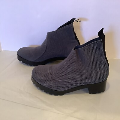 #ad Boots Size 9 Womens Gray Mesh Ankle Lug Boots $31.00