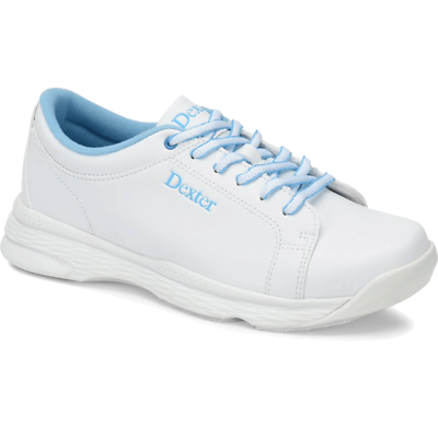 #ad Dexter Raquel V Youth Girls White Blue Bowling Shoes $37.95