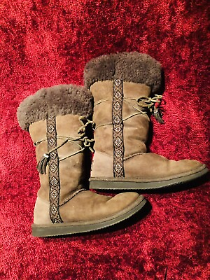 #ad L.L. Bean Womens Boots Size 6 Brown Tall $25.00