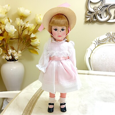Summer 14 Inch Vinyl Doll from Effabee Four Seasons Collection Light Pink Dress $12.99