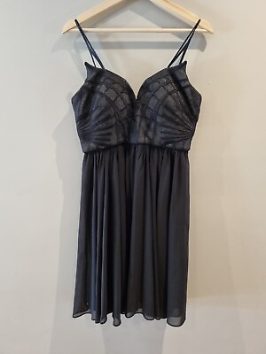 #ad Bariano Black Cocktail Dress size 12 Formal Strapless NEW RRP $225 AU $65.00