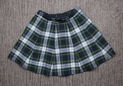 #ad J. Crew Plaid Skirt Women 6 Wool Blend Lined Zip Closure Preppy Secretary Trendy $25.50