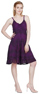 #ad Lot of 05 Pcs Wholesale Women#x27;s Summer Sleeveless Party Dresses $85.21