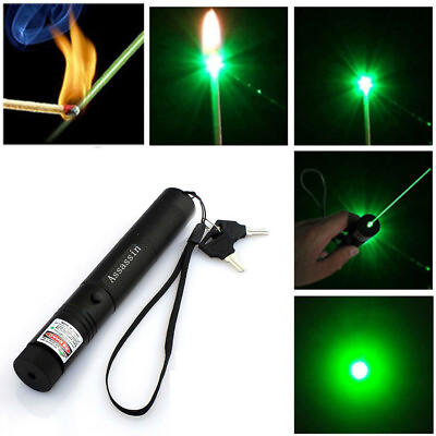 990Miles 532nm Green Laser Pointer Pen Astronomy Visible Beam Lazer No Battery $8.48