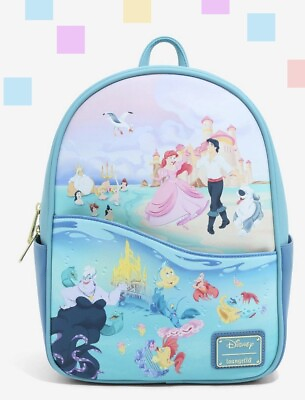 Loungefly Disney The Little Mermaid Beach Portrait Mini Backpack NWT amp; Wrapper $77.95