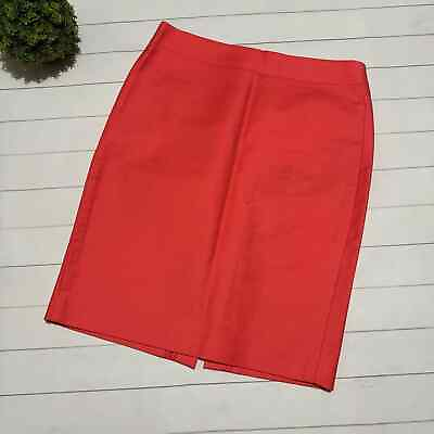 #ad I Crew Coral Pink Orange Classic Office Number 2 Pencil Skit Women’s Size 4 $30.00