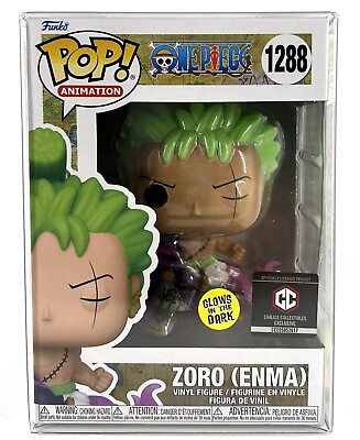 Funko Pop One Piece Zoro Enma GITD #1288 Chalice Collectibles Exclusive $24.99