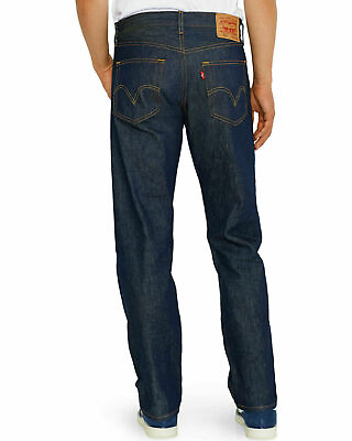 Levis 501 Original Shrink To Fit Button Fly Jeans Rigid Blue Black Jeans New $56.91
