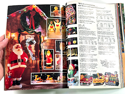 #ad vtg 1987 Sears Christmas Toy Catalog blowmold MIckey Mouse walkman 80s $99.99