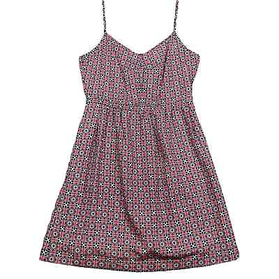 #ad J. Crew Sun Dress Womens Size 6 43841 Coral Print Seaside Cami Short Mini $19.00
