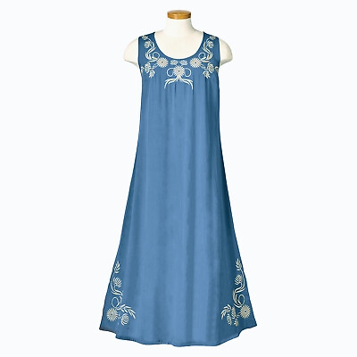 #ad #ad Bluestone Embroidered Tank Dress $98.99