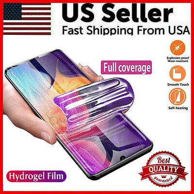 HYDROGEL Screen Protector For Samsung Galaxy S22 Ultra S21 S20 S10 Plus Note 20 $1.95